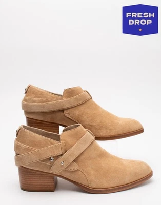 PVP €380 RAG & BONE Botines de Cuero EU 38 UK 5.5 US 8 Metal Logo Tacón Medio  Foto 1 de 4