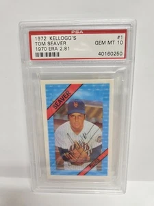 1972 Kellogg's Tom Seaver PSA 10 Gem Mint #1 - Bild 1 von 2