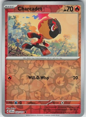 Charcadet 032/191 Reverse Holo Near Mint SV08: Surging Sparks Pokemon card - Image 1 of 2