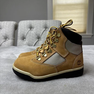 Timberland Botas de Campo Zapatos Juveniles Talla 2 Trigo Nubuck 6 Pulgadas Impermeables Senderismo Foto 1 de 4