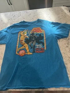 Herren Star Wars "Rule the Galaxy" Darth Vader Luke Skywalker T-Shirt Größe Large - Bild 1 von 6