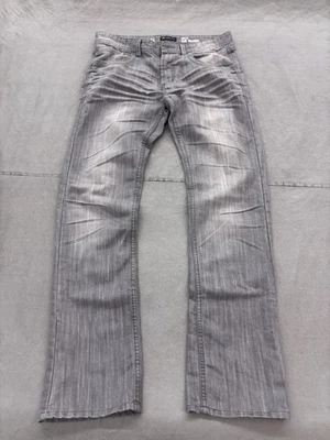 Pantalones de mezclilla para hombre International Concepts grises Berlín ajustados rectos, 33x32 Foto 1 de 4