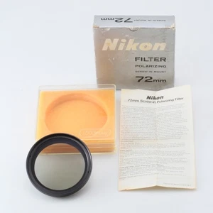 【MINT】Nikon Polarizing Filter 72mm Screw-in Mount English instructions in Box - Picture 1 of 12