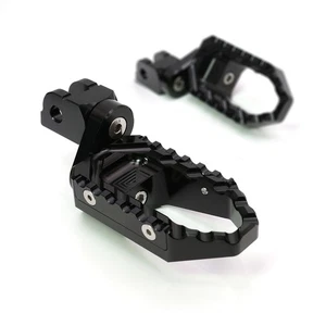 TOUR Front 25mm Lowering Foot Pegs Black For Versys KLE 650 06-10 11 12 13 14 - Picture 1 of 6