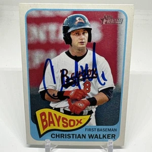 2014 Topps Heritage Minors #60 Christian Walker Houston Astros firmado - Imagen 1 de 2