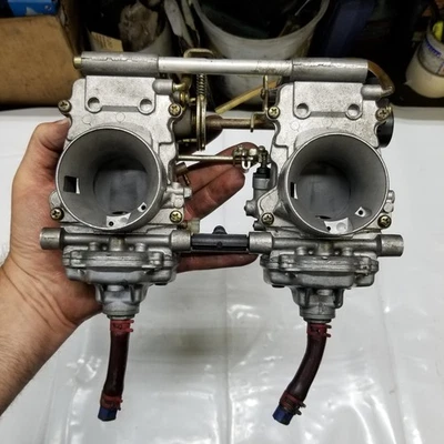 2004 Polaris Edge Switchback Classic 700 40MM carburetors W TPS sensor 1253506 - Image 1 of 4