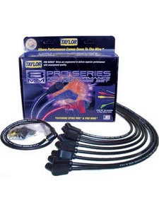 Taylor/Vertex Spark Plug Wire Set Spiro Pro Spiral Core 8 mm Black 135 (76032) - Picture 1 of 12