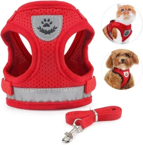 Pet Cat Dog Harness Vest & Walking Lead Leash Puppy Small Dogs Rabbit Collar XS - Picture 1 of 7