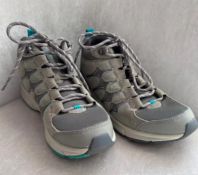 Botas de senderismo New Balance para mujer zapatos, talla 8, gris y verde azulado, WW899BR, usadas una vez Foto 1 de 4