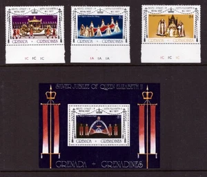 Grenada Grenadines 1977 Royal Visit set mint MNH stamps - Picture 1 of 1