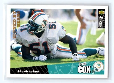 1996 Upper Deck Collector's Choice #123 Bryan Cox Chicago Bears - Image 1 of 2