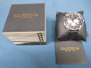 NEU California Watch Co. Mavericks Chrono Leder silber schwarz MVK-1131-03L - Bild 1 von 13