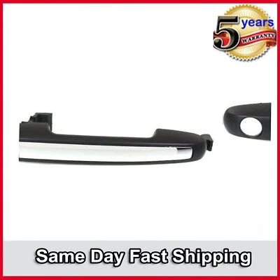 Manija de puerta exterior delantera izquierda para Hyundai Sonata 2006-2011 negra con inserto cromado Foto 1 de 4