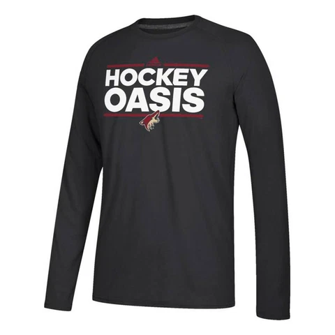 Arizona Coyotes NHL Adidas Black Dassler Local Climalite Long Sleeve T-Shirt Cover