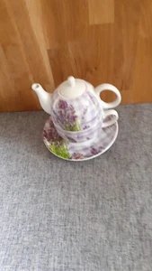 LAVENDER FLORAL TEA FOR ONE - Picture 1 of 3