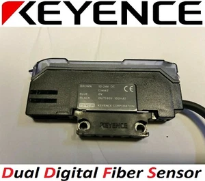 KEYENCE FS-V21R Dual Digital Fiber Sensor - Picture 1 of 4