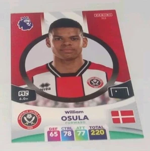 William Osula PANINI ADRENALYN XL Premier League 2024 #313 Sheffield United Card - Picture 1 of 2