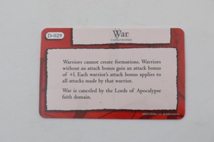 War D-029 Mage Knight Dark Riders SPELL CARD