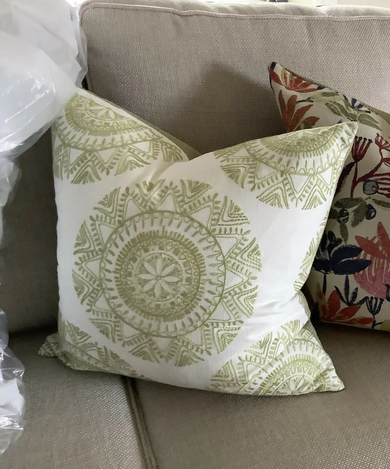  Decorative Embroidery Throw Pillow Cover 20x20 - Image 1 of 1