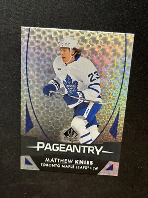 23-24 UD SP Authentic Hockey Rookie Pageantry P-64 Matthew Knies - Image 1 of 2