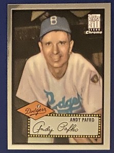2001 Topps Chrome Through the Years Reprints #4 Andy Pafko 52 Dodgers #1