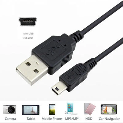 Playstation 3 PS3 PSP Controller Cable Charger Lead USB A Male to MINI B 1M 2M - Image 1 of 3