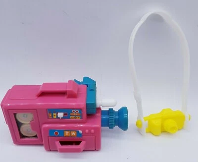 Mattel 1988 Barbie Doll ARCO Video Camera 80s Toy Accessory yellow camera - Image 1 of 4