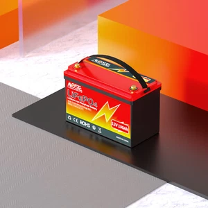 12V 100Ah LiFePO4 Lithium Battery Deep Cycle BMS for RV Marine Off-Grid Solar - Picture 1 of 10