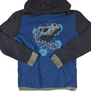 Cat & Jack Hoodie Blue with Tyrannosaurus Rex Skull Extra Large 16 - Picture 1 of 5