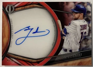 2018 Topps Tribute Red Ben Zobrist Autograph Auto /9 Chicago Cubs MVP SSP - Picture 1 of 7
