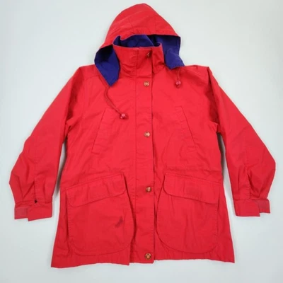 Chaqueta Pacific Trail de Colección Años 80 Para Mujer S Extraíble Capucha Forrada a Cuadros Abrigo Utilitario Foto 1 de 4