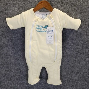 Baby Merlin's Magic Sleepsuit Infant Small 3-6 Months Yellow Double Zip Cotton - Picture 1 of 14
