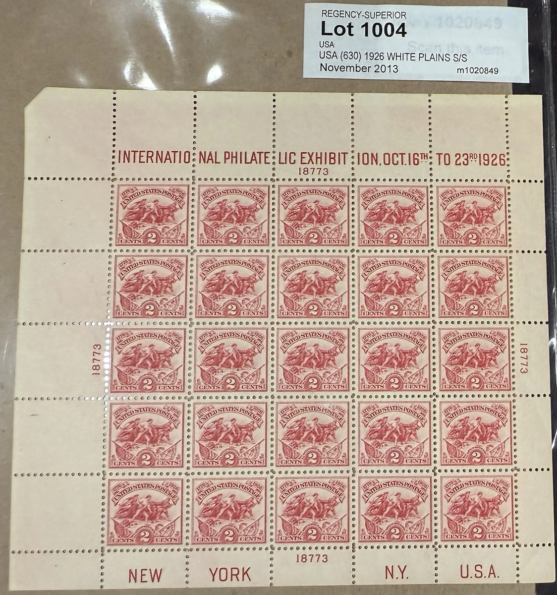Prophila Collection USA Briefmarke 305 – 1926 Schlacht Bei White Plains, Postfrisch, Sammler-Militär-Marke
