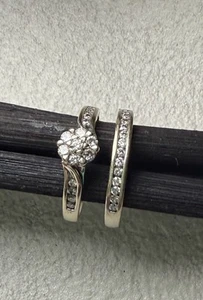 Engagement and Wedding Ring Set - Picture 1 of 3