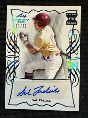 2021 Leaf Trinity - Sal Frelick #BA-SF1 Platinum 87/99 (AU, RC) - Image 1 of 4