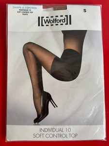 Wolford Individual 10 Tights Shape Control Sand Color Small NEW IN PACKAGE 18163 - Picture 1 of 5