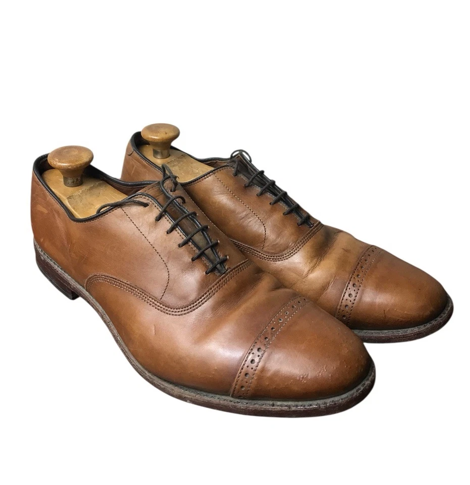 Zapatos de vestir Allen Edmonds Fifth Avenue de cuero marrón chile oscuro con puntera 11,5 D Foto 1 de 4