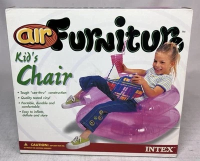 Intex Air Furniture Tv Chair Hot Pink Sealed In Box Vintage 1999 - Image 1 of 4