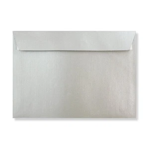 162 x 229 Silver C5 Pearlescent Envelope | Peel/Seal | 120gsm Straight Flap - Picture 1 of 3