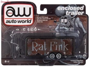 AUTO WORLD AWSP119 1:64 ENCLOSED TRAILER (RAT FINK) - Picture 1 of 1