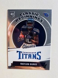 Tarjeta de fútbol americano 2022 Panini-Classics #CB-14 Treylon Burks inserción de novato casi nueva-como nueva NFL - Imagen 1 de 2