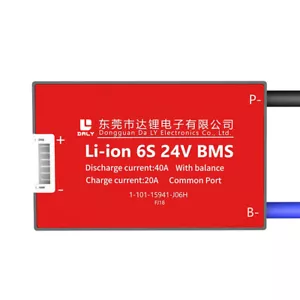 Li-ion BMS PCB 6S 2V 40A Daly impermeabile sistema di gestione della batteria bilanciato UK - Foto 1 di 13