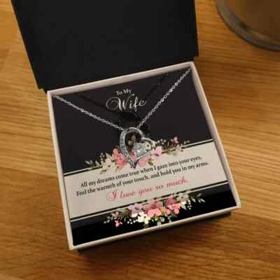 COLLAR ESPOSA REGALO DE MARIDO, REGALO DE CUMPLEAÑOS PARA MUJER, REGALO DE ANIVERSARIO Foto 1 de 4