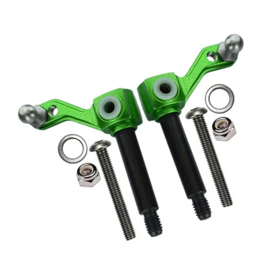 GPM Racing Aluminum Front Knuckle Arm Green for Tamiya Lunch Box - Image 1 of 4