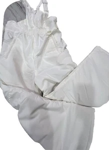 Snow Bibs/Pants Girls’ Ski Bib Overalls XL Ivory Snowboarding Adjustable NWT - Picture 1 of 17