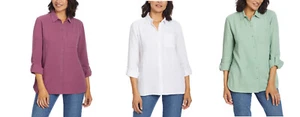 Anne Klein Ladies' Gauze Top - Picture 1 of 30