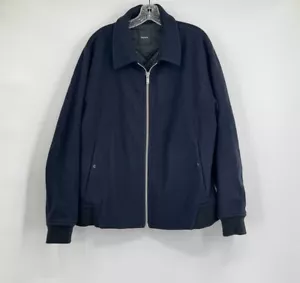 Theory Herren Bomberjacke dunkelblau Wolle-Kaschmir-Mischung weich Mellon Gr. XL - Bild 1 von 8