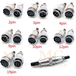 WS24 2 3 4 9 10 12 19 Pin Docking aviation connector, industrial cable connector - Picture 1 of 17