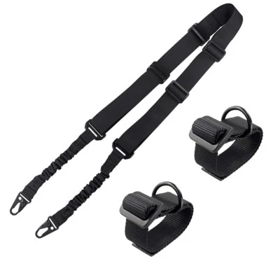 2 Points Rifle Sling Gun Shoulder Strap with 2 Butt Stock Sling Adapter - Image 1 of 4