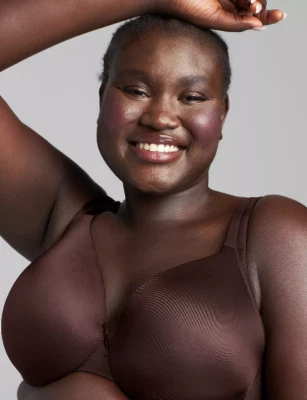 230505 LANE BRYANT CHOCOLATE PLUM SMOOTH LIGHTLY LINED FULL COVERAGE BRA 36G - Image 1 of 4